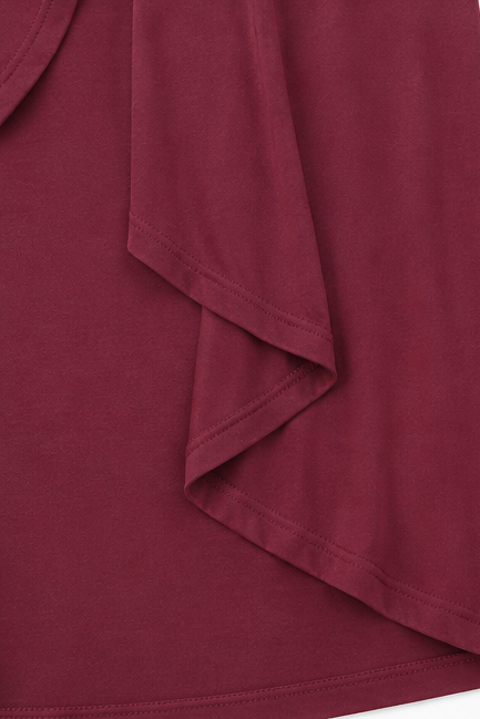 Wearbella – 3/4 Sleeve Open Front Waterfall Cardigan