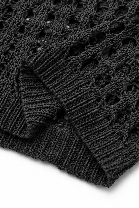 Sunlace – Open-Knit Off-Shoulder Oversized Sweater