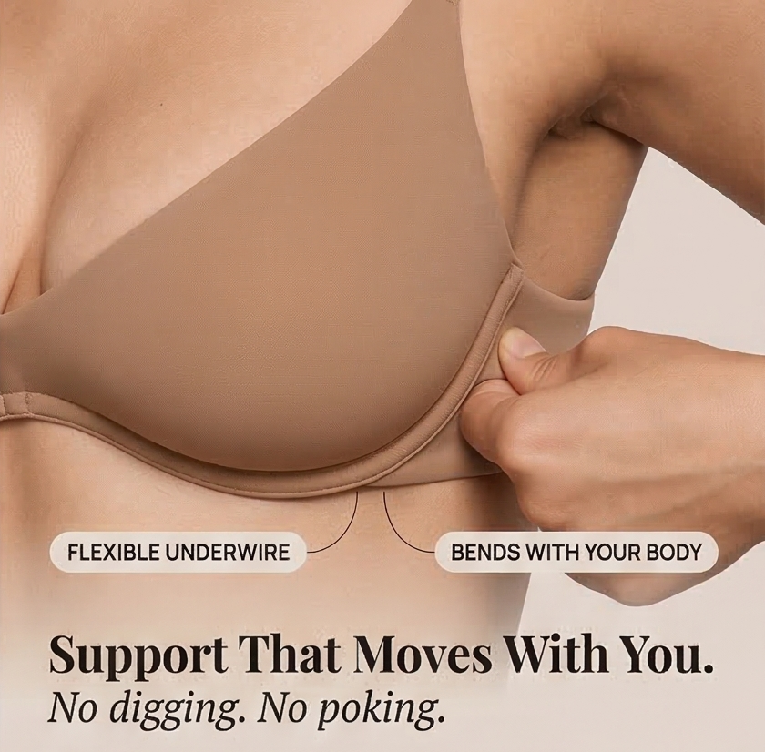 Veluna™ – Soft Double Layer Plunge Bra