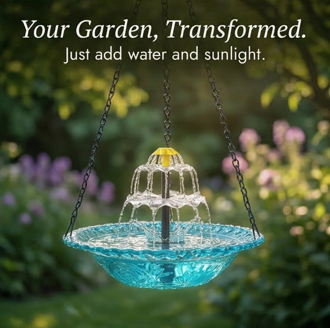 Solara™ – Solar Cascade Hanging Bird Fountain