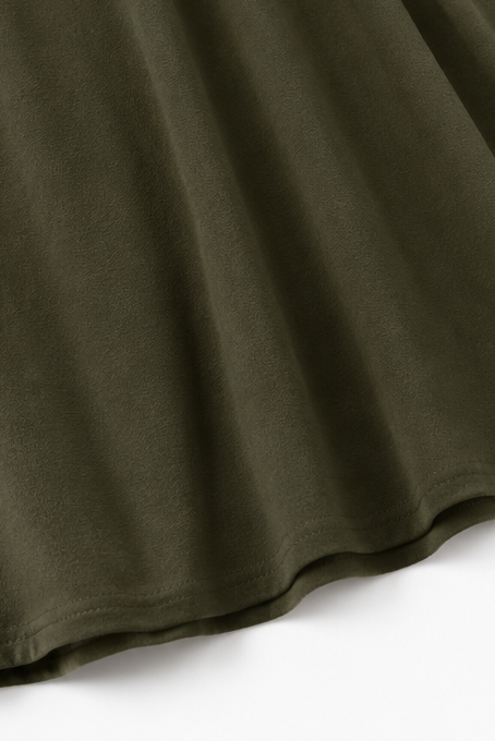 Wearbella – Ruched V-Neck Flared Midi Dress