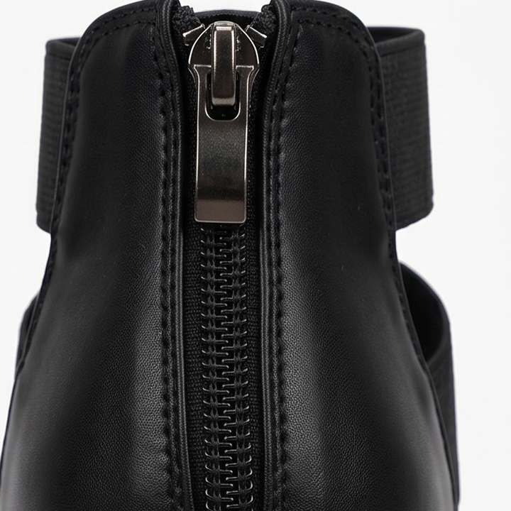Zarelle™ - Cross-Strap Platform Heel Sandals with Hidden Back Zip