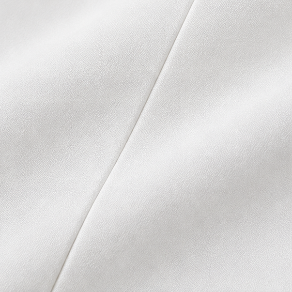 Calminore – White Wide-Leg Tailored Trousers, Pressed Crease, Full Length