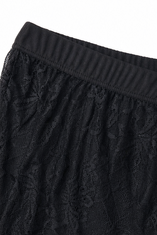 Vironne – Sheer Lace-Look Opaque-Lined Leggings