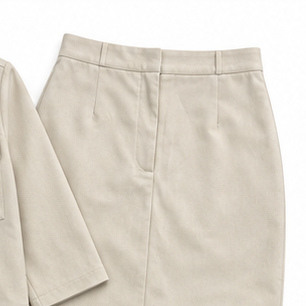 Elaraset – Cropped Jacket And Front-Slit Midi Skirt Set