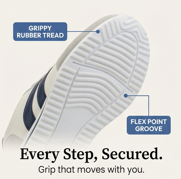 LunaWalk™ - Lightweight Retro Stripe Walking Sneakers