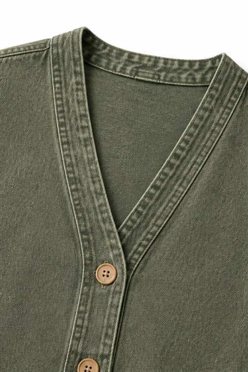 Corriveau – Washed Denim-Look Jacket