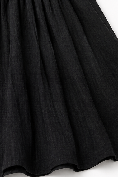 Belveil – Belted Collared Long-Sleeve Maxi Shirt Dress