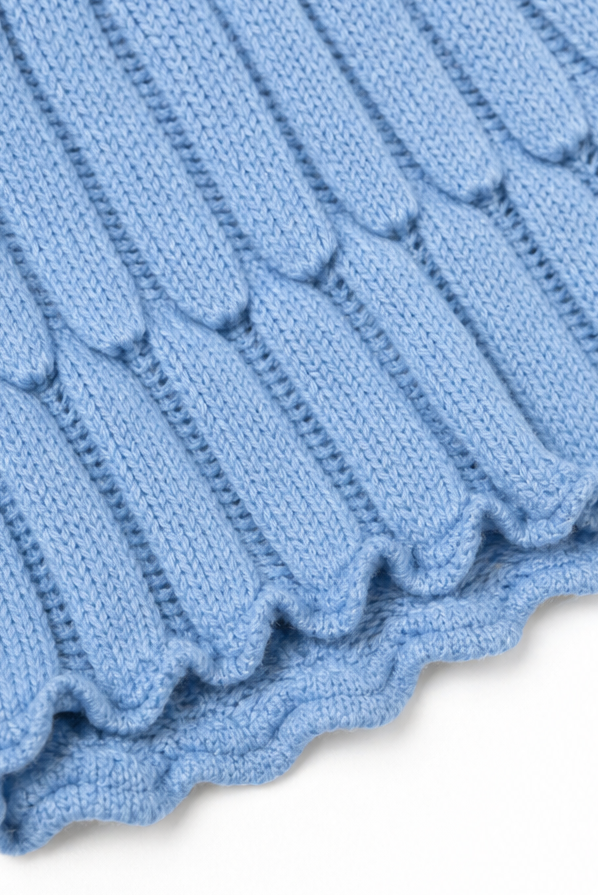 Wearbella – Hollow-Out Leaf-Knit Oversized Sweater