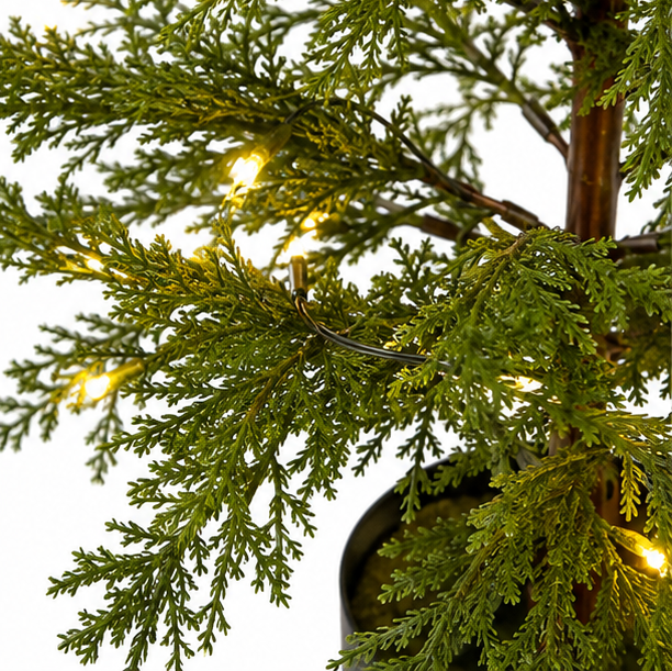 Glowmere – Pre-Lit Slim Cypress Accent Tree