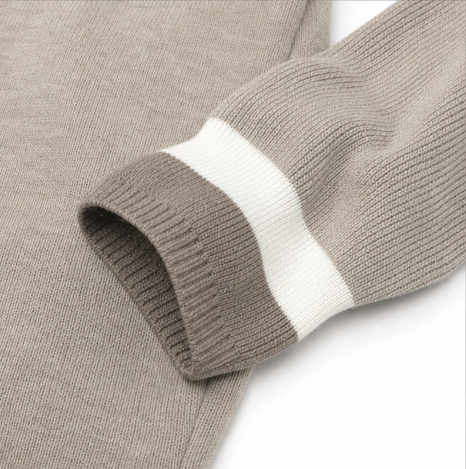 Coshabelle – Color-Block Hooded Long-Line Cardigan