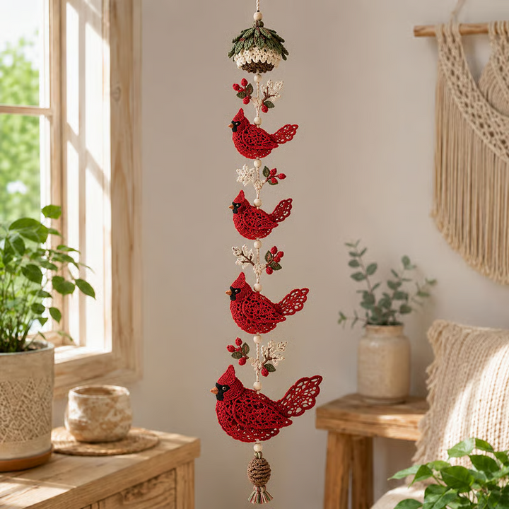 Hummingbird Haven – Crochet Hummingbird Flower Garland