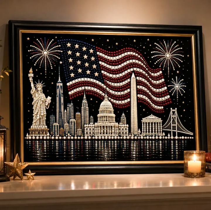 Starweave – 5D Pearl Bead American Flag Art Kit