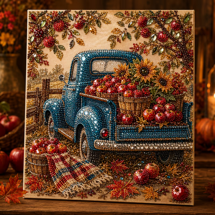 Autumn Gleam – Beaded Crystal Autumn Diamond Painting Kit