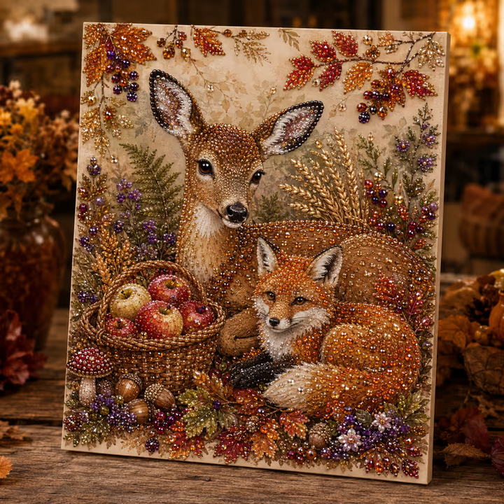 Autumn Gleam – Beaded Crystal Autumn Diamond Painting Kit