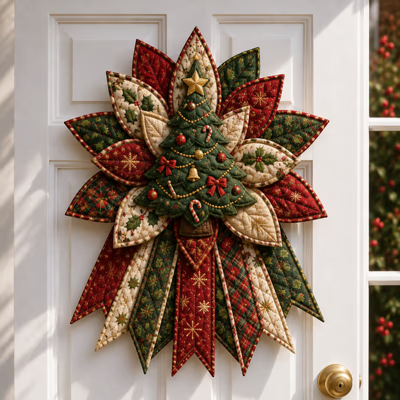 Holly & Stitch – Quilted Christmas Door Hanger Sewing Kit