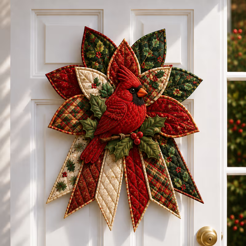 Holly & Stitch – Quilted Christmas Door Hanger Sewing Kit