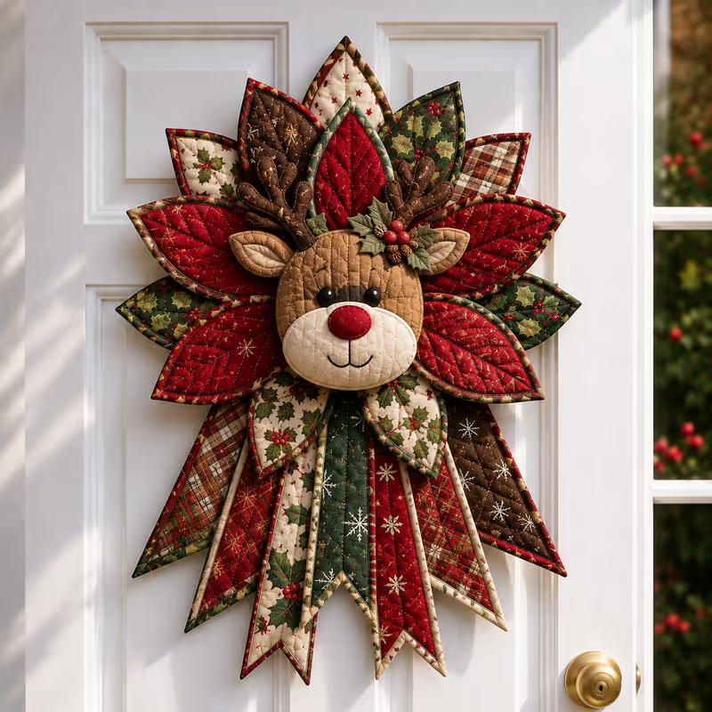 Holly & Stitch – Quilted Christmas Door Hanger Sewing Kit