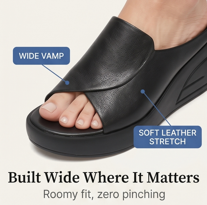 Luneva™ - Cushioned Wedge Sandals for Wide Feet