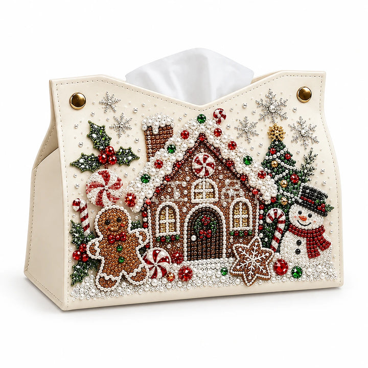 Merry Mosaic – Santa Diamond Painting Tissue Box Cover