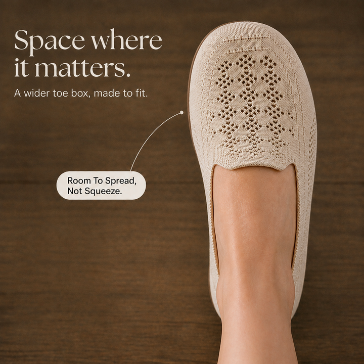 Widloom – Wide Toe Box Slip-On Sneakers
