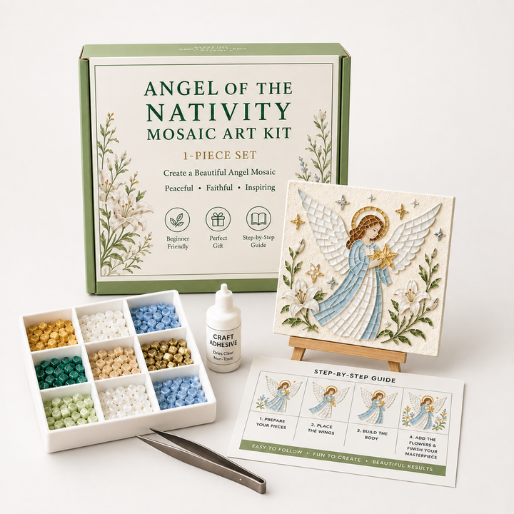 Silent Night Mosaic – Nativity Easel Mosaic Craft Kit