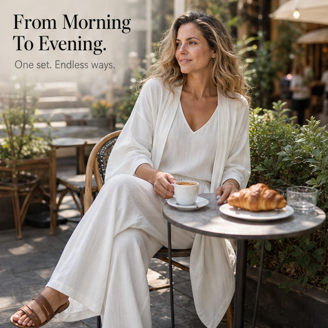 Eloria™ - Elegant 3-Piece Loungewear Set for Effortless Style