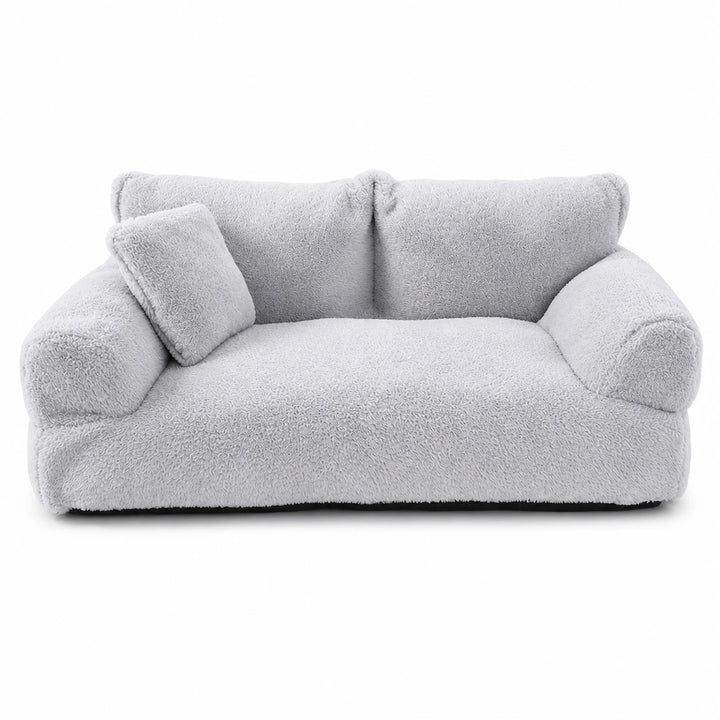 HearthPaw – Plush Sofa-Shaped Cat Bed