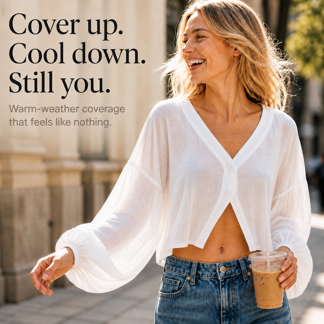 Cruvella – Sheer Layer That Covers Arms Without The Heat