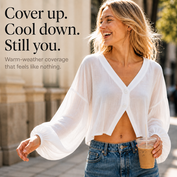 Cruvella – Sheer Layer That Covers Arms Without The Heat
