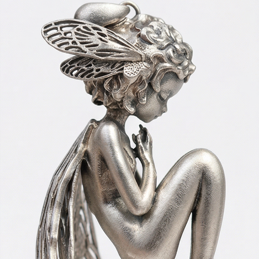 Faeluna™ – Sculpted Fairy Spirit Pendant