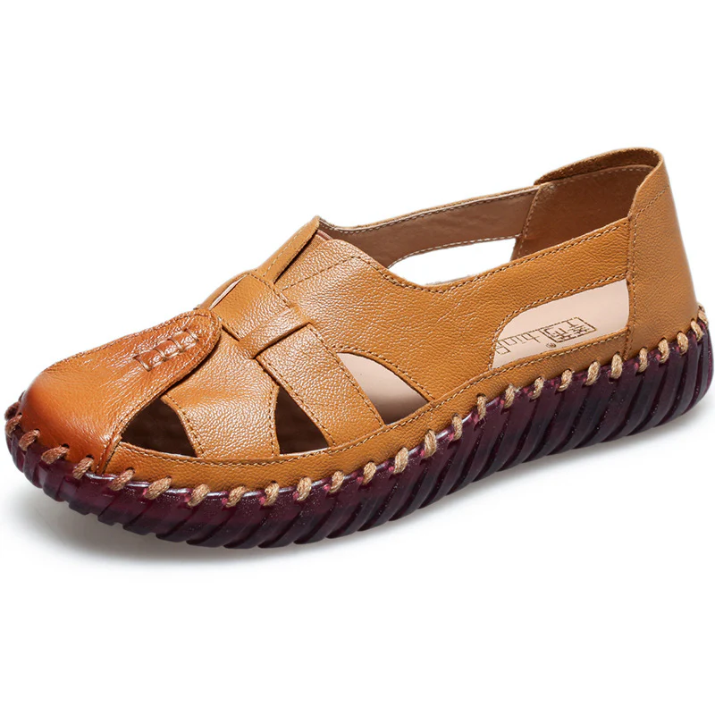 Solara™ – Hand Stitched Leather Comfort Sandals