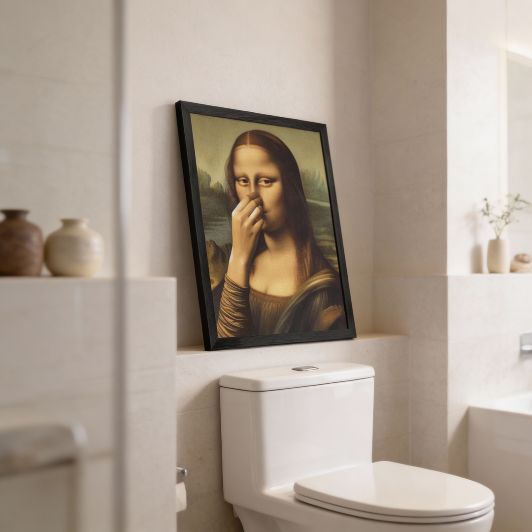 Stinkona™ – Mona Lisa Toilet Humor Print