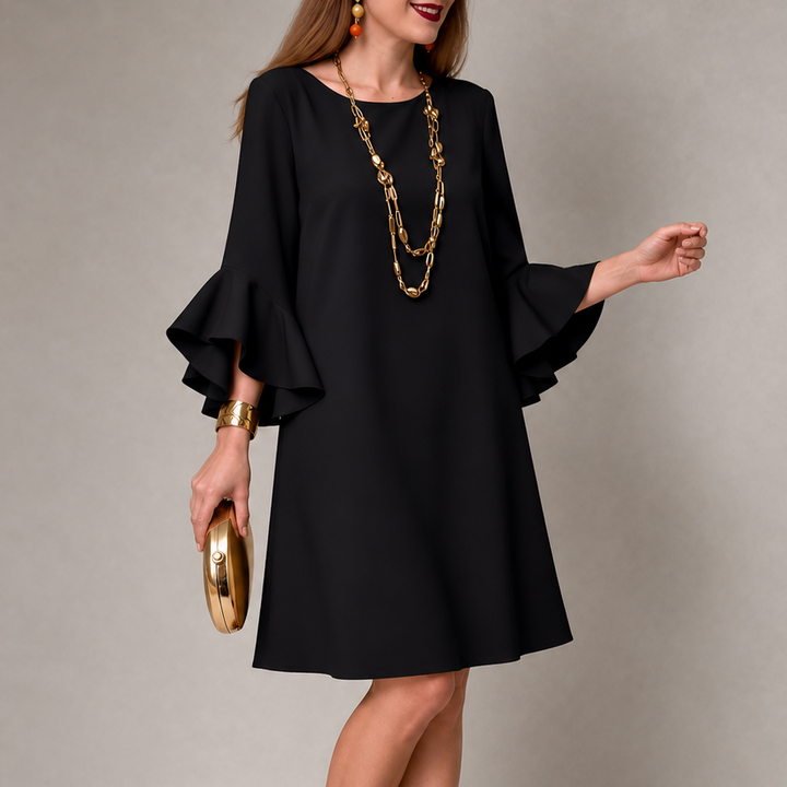 Hilaria – Women's Statement Bell Sleeve Mini Dress