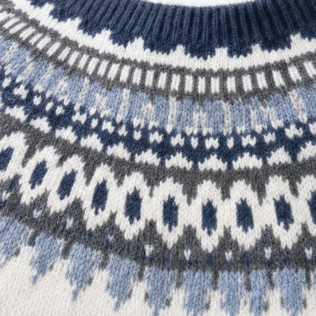 Wearlyn – Colorblock Yoke Dropped-Shoulder Knit Sweater