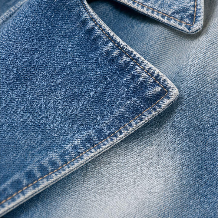 Lunavia – Open-Front Longline Denim Jacket