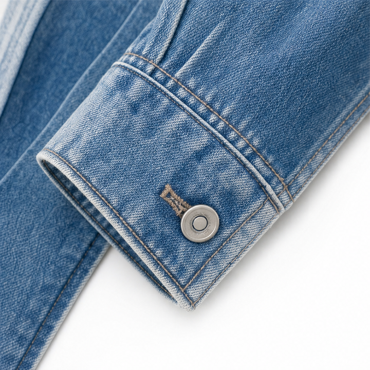 Lunavia – Open-Front Longline Denim Jacket
