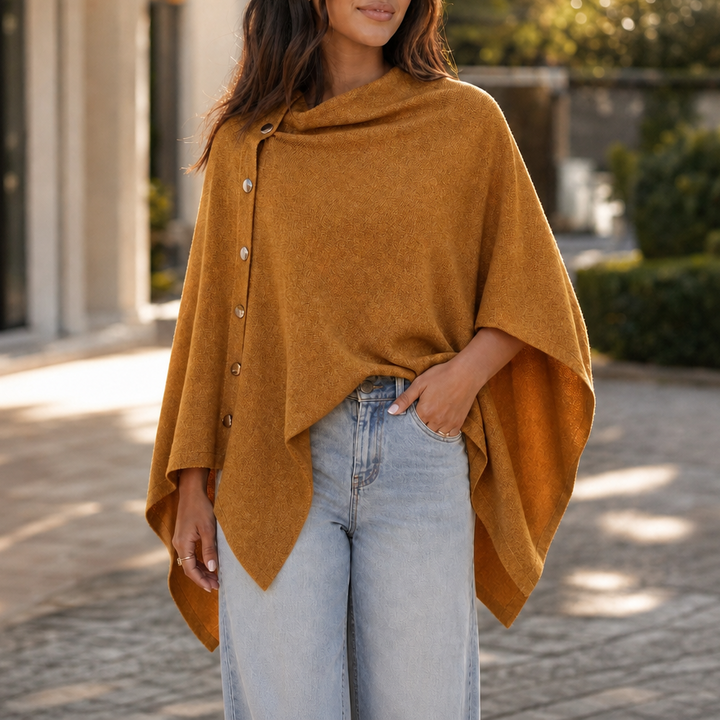 Wraparla – Side-Button Convertible Poncho Wrap