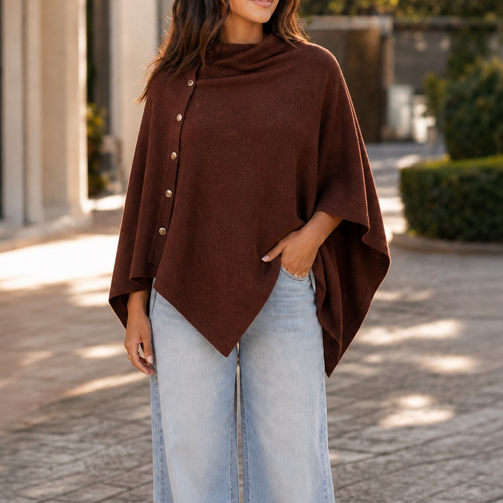 Wraparla – Side-Button Convertible Poncho Wrap