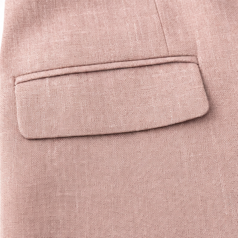 Linelle – Pleated High-Waist Wide-Leg Blazer Suit Set