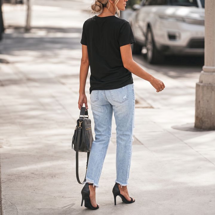 Riva – Distressed Ripped Denim Jeans