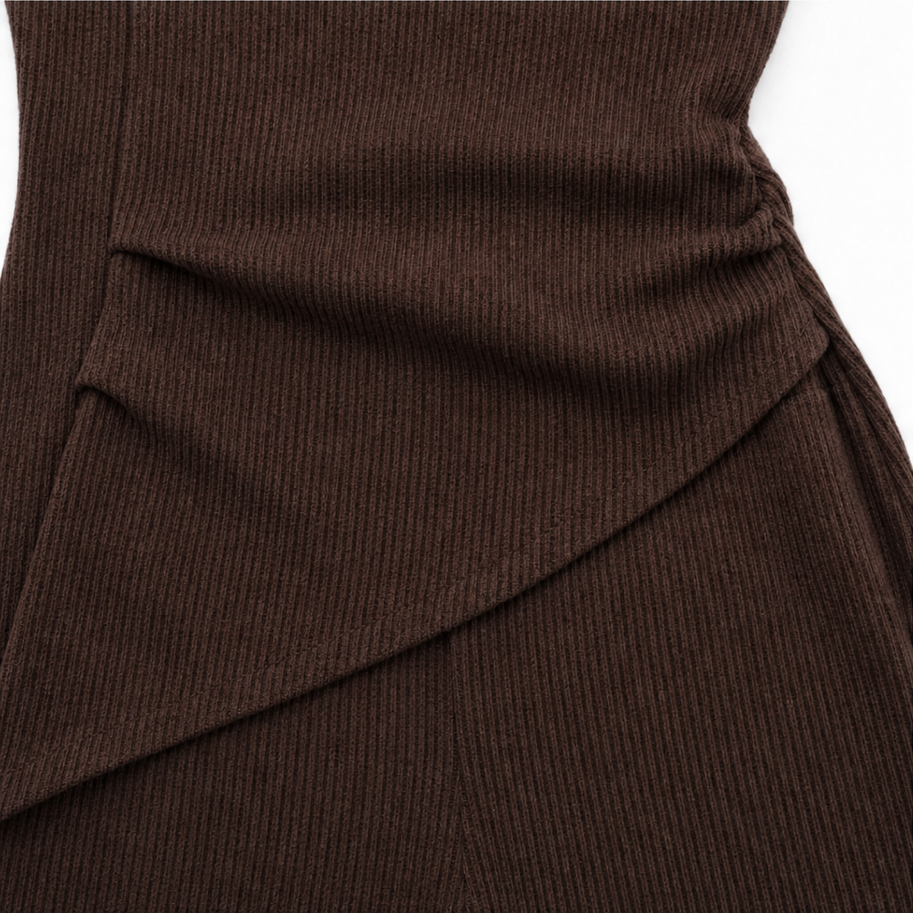 Veloura – Off-Shoulder Long-Sleeve Wide-Leg Pants Set