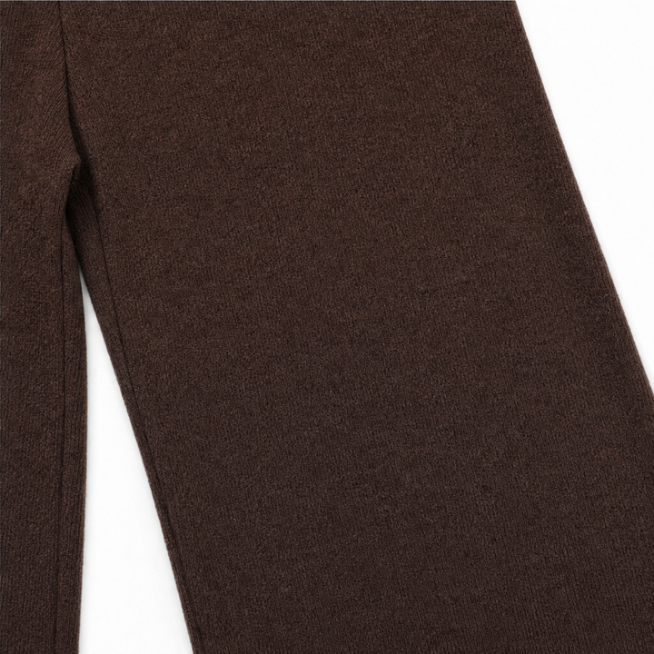 Veloura – Off-Shoulder Long-Sleeve Wide-Leg Pants Set