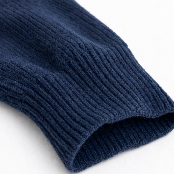 Wearbella – Striped-Sleeve Drop-Shoulder Zip Hoodie