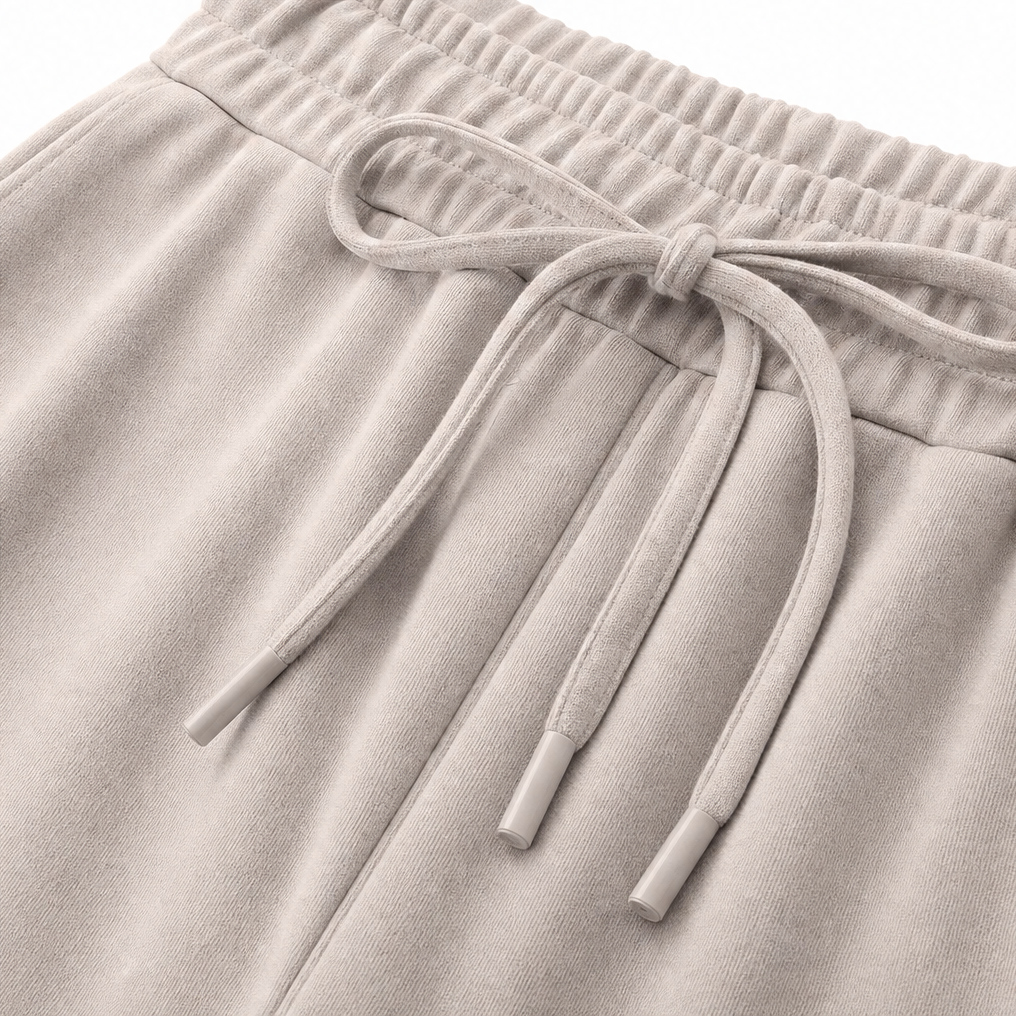 Restwell – Crew Neck Drawstring Two-Piece Lounge Set