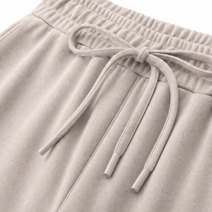 Restwell – Crew Neck Drawstring Two-Piece Lounge Set