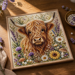 Hoofield – Highland Cow Pearl Art Kit