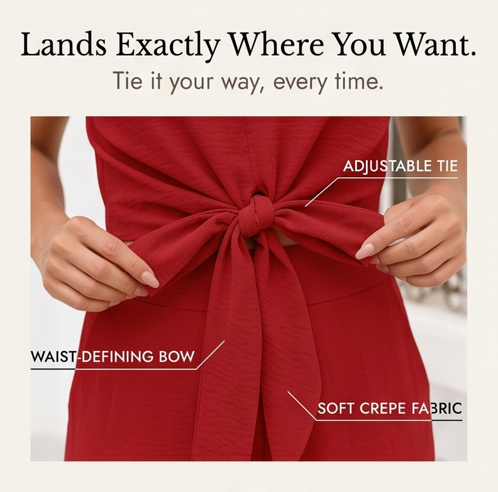 Solenza™ Flattering Two-Piece Set with Wide-Leg Pants