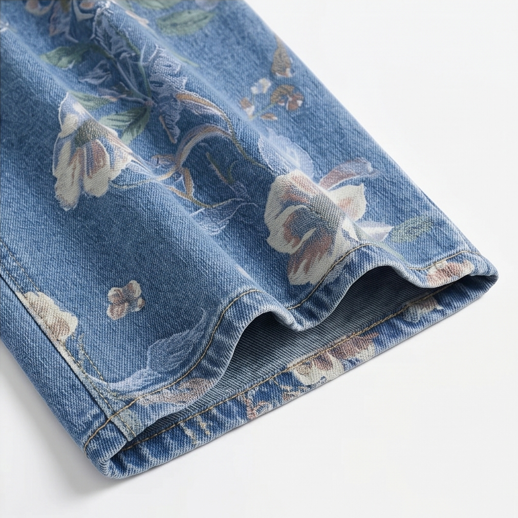 Blomara™ Floral Print Wide-Leg Jeans
