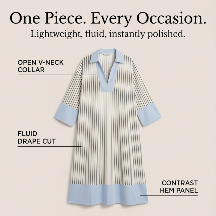Florene™ – Lightweight Striped Midi Dress